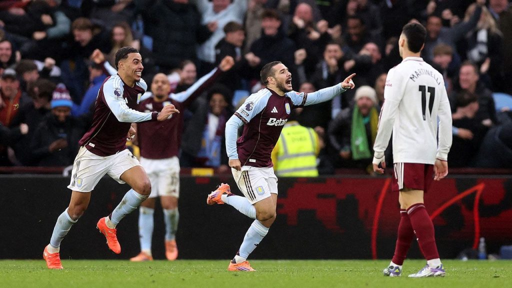 Aston Villa le pegó a Arsenal y hay Premier League