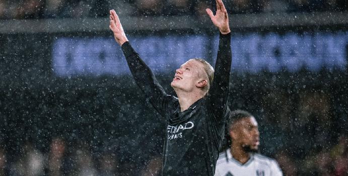 Haaland batió un récord histórico contra Fulham