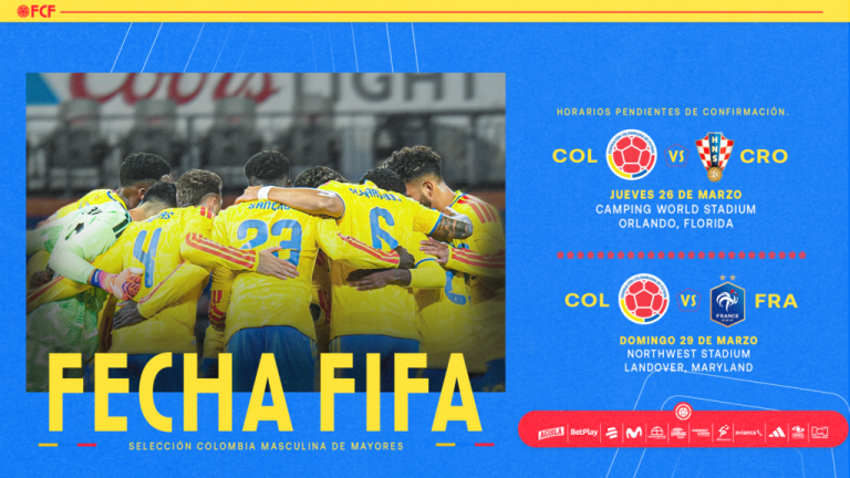 Colombia competirá en la serie ‘Road to 26’ junto a potencias del fútbol mundial