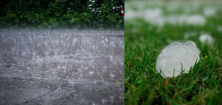 Se registran fuertes lluvias con granizada en Cali