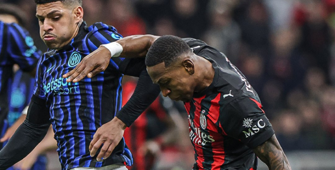 AC Milan gana 1-0 el derbi al Inter con un gol de Estupiñán