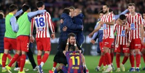 Barca se queda a un gol de la remontada ante el Atlético, que jugará la final de Copa
