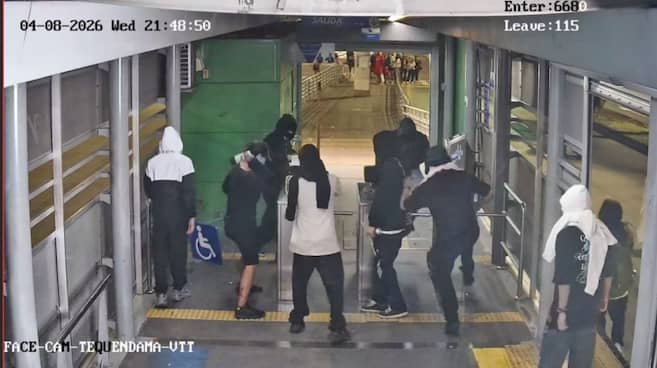 Marcha terminó en desmanes en Cali; hay siete estaciones del MIO vandalizadas