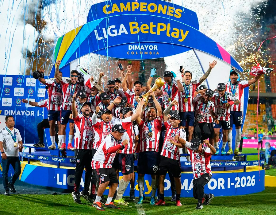 Junior de Barranquilla es campeón de la Liga BetPlay 2026-I
