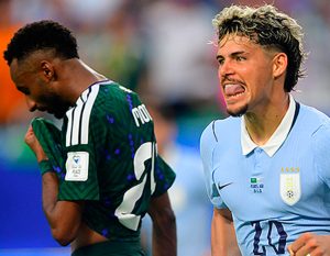 Maxi Araújo salvó a Uruguay, rescató un empate 1×1 ante la valiente Arabia Saudita en Miami