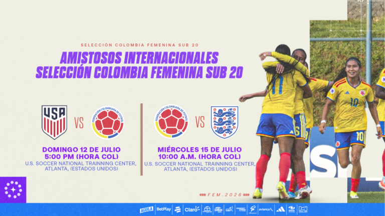 Programación confirmada: conozca los horarios y fechas de los amistosos de la Selección Colombia Femenina Sub-20 en Estados Unido