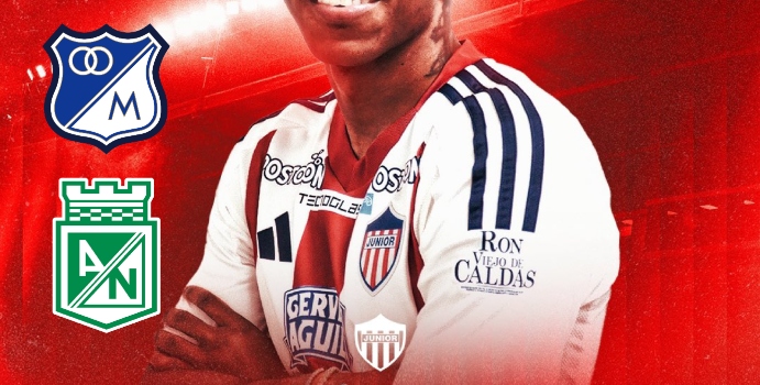 Millonarios y Nacional se ‘pelean’ el fichaje de este crack del Junior