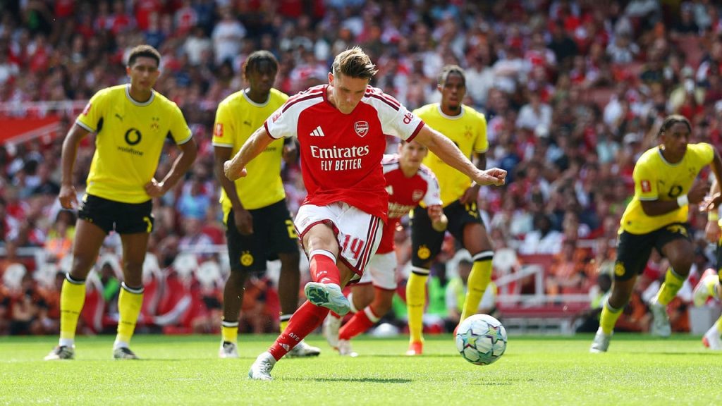 Feria de goles entre Arsenal y Borussia Dortmund