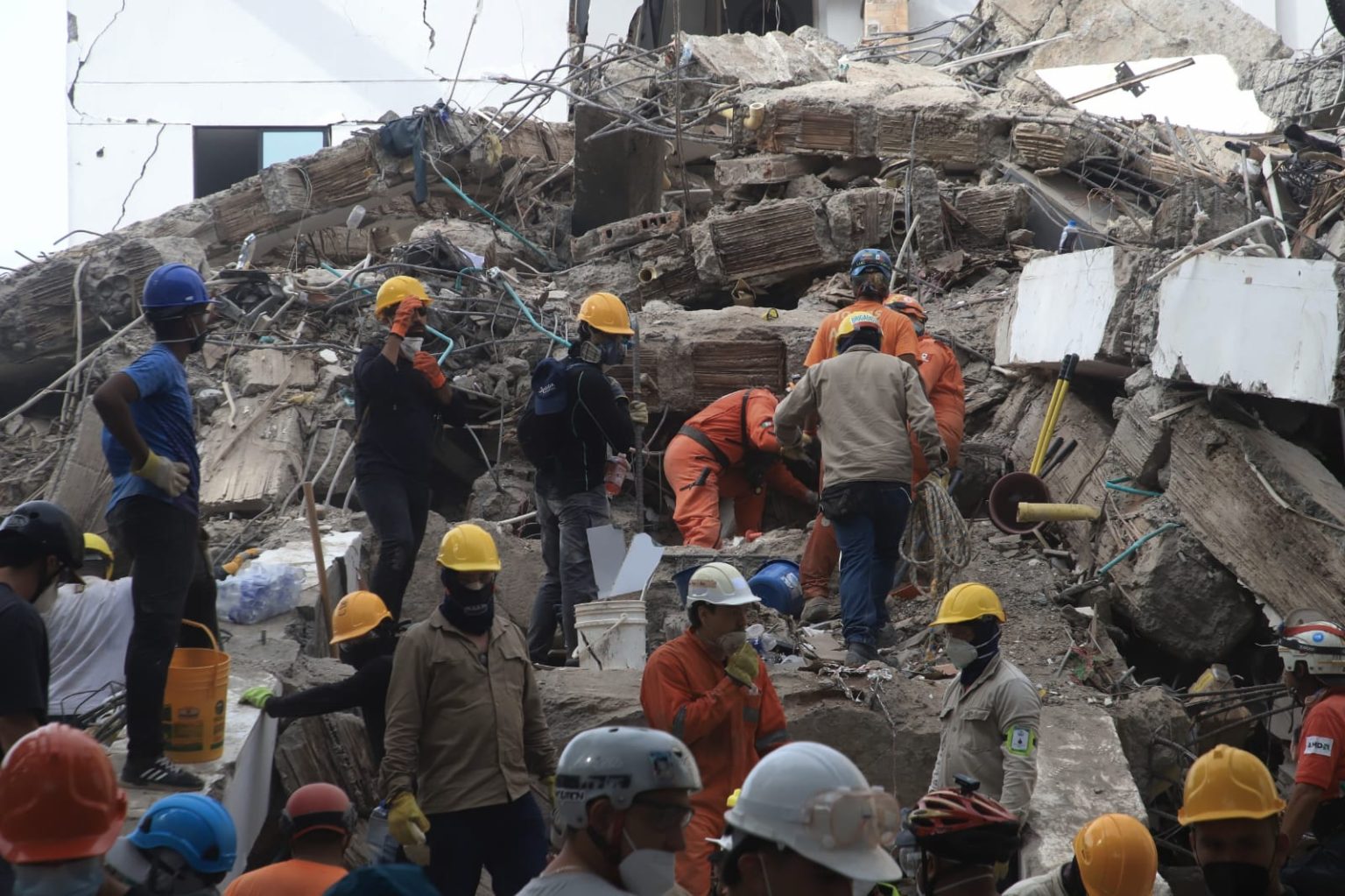Los Topos Azteca llegan a Cali para ayudar a rescatar vidas tras terremoto